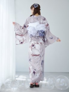 画像14: 【浴衣セール！】【即日発送】ロマンティックピオニー浴衣 【浴衣3点セット 浴衣/帯/下駄】 [YMT] (14)