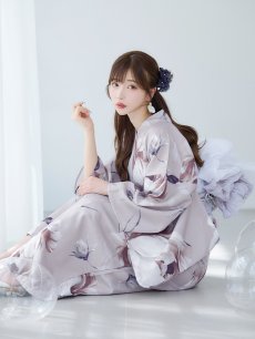 画像8: 【浴衣セール！】【即日発送】ロマンティックピオニー浴衣 【浴衣3点セット 浴衣/帯/下駄】 [YMT] (8)