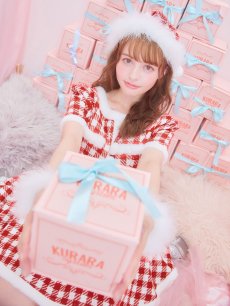 画像13: 【サンタコス 5点セット】【XS-Lサイズ/2カラー】ギンガムチェック セットアップフレアコスプレ[OF01] (13)