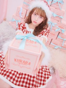 画像14: 【サンタコス 5点セット】【XS-Lサイズ/2カラー】ギンガムチェック セットアップフレアコスプレ[OF01] (14)