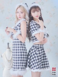 画像3: 【一部予約商品/12月中旬発送予定】【sugar nine サンタコス 5点セット】【XS-XLサイズ/2カラー】ギンガムチェック セットアップフレアサンタコスプレ[OF01] (3)