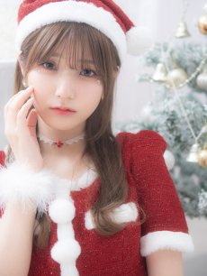 画像8: 【即日発送】【サンタコス 5点セット】【XS-Lサイズ/2カラー】ラメツイードセットアップサンタ[OF01] (8)