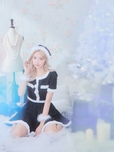 画像32: 【即日発送】【サンタコス 5点セット】【XS-Lサイズ/2カラー】ラメツイードセットアップサンタ[OF01] (32)