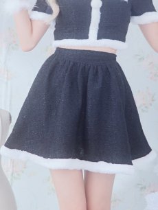 画像36: 【即日発送】【サンタコス 5点セット】【XS-Lサイズ/2カラー】ラメツイードセットアップサンタ[OF01] (36)