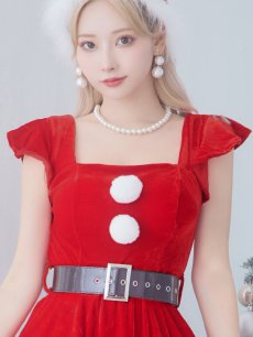 画像17: SALE!【即日発送！】【サンタコス 5点セット】【S-XLサイズ/1カラー】ジャケット付きフレアサンタ[OF01] (17)