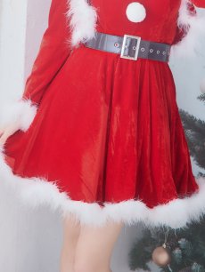 画像18: SALE!【即日発送！】【サンタコス 5点セット】【S-XLサイズ/1カラー】ジャケット付きフレアサンタ[OF01] (18)