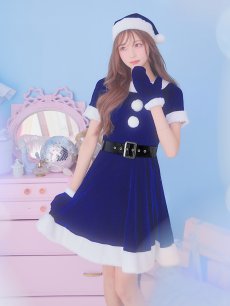 画像15: 【即日発送】【サンタコス 5点セット】【S-Lサイズ/2カラー】シンプルフレアサンタ[OF01] (15)