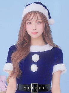 画像18: 【即日発送】【サンタコス 5点セット】【S-Lサイズ/2カラー】シンプルフレアサンタ[OF01] (18)