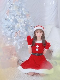 画像11: 【即日発送】【サンタコス 5点セット】【S-Lサイズ/2カラー】シンプルフレアサンタ[OF01] (11)