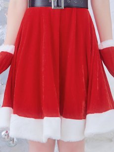 画像17: 【即日発送】【サンタコス 5点セット】【S-Lサイズ/2カラー】シンプルフレアサンタ[OF01] (17)