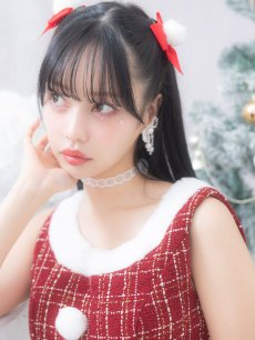 画像6: SALE!即日発送!【サンタコス 6点セット】【XS-Lサイズ/1カラー】ツイードジャケットチェックセットアップサンタコスプレ[OF01] (6)