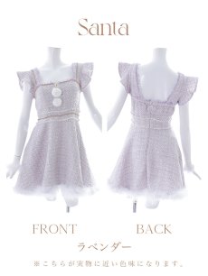 画像35: SALE!【即日発送!】【サンタコス 4点セット】【S-Lサイズ/2カラー】チェーンモチーフフロントジップツイードフレアサンタコスプレ[OF01] (35)