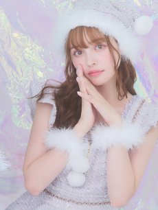 画像14: SALE!【即日発送!】【サンタコス 4点セット】【S-Lサイズ/2カラー】チェーンモチーフフロントジップツイードフレアサンタコスプレ[OF01] (14)