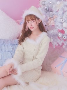 画像17: SALE!即日発送!【サンタコス 3点セット】【XS-Lサイズ/2カラー】ロングスリーブツイードサンタコスプレ[OF01] (17)