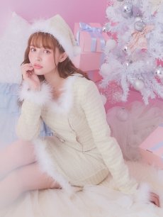 画像33: SALE!即日発送!【サンタコス 3点セット】【XS-Lサイズ/2カラー】ロングスリーブツイードサンタコスプレ[OF01] (33)