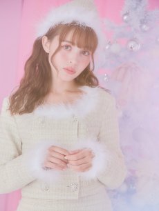 画像30: SALE!即日発送!【サンタコス 3点セット】【XS-Lサイズ/2カラー】ロングスリーブツイードサンタコスプレ[OF01] (30)