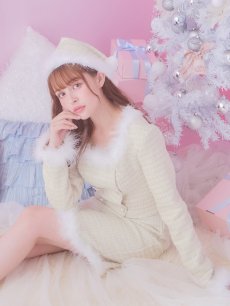 画像31: SALE!即日発送!【サンタコス 3点セット】【XS-Lサイズ/2カラー】ロングスリーブツイードサンタコスプレ[OF01] (31)