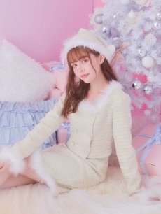 画像27: SALE!即日発送!【サンタコス 3点セット】【XS-Lサイズ/2カラー】ロングスリーブツイードサンタコスプレ[OF01] (27)