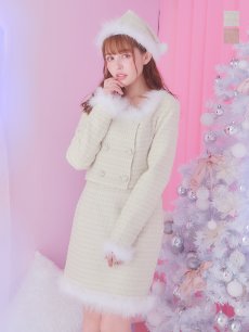 画像5: SALE!即日発送!【サンタコス 3点セット】【XS-Lサイズ/2カラー】ロングスリーブツイードサンタコスプレ[OF01] (5)