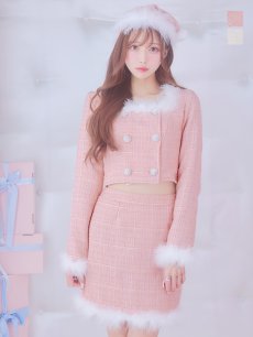 画像10: SALE!即日発送!【サンタコス 3点セット】【XS-Lサイズ/2カラー】ロングスリーブツイードサンタコスプレ[OF01] (10)