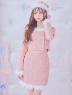 画像12: SALE!即日発送!【サンタコス 3点セット】【XS-Lサイズ/2カラー】ロングスリーブツイードサンタコスプレ[OF01] (12)