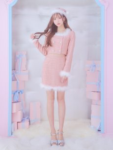 画像40: SALE!即日発送!【サンタコス 3点セット】【XS-Lサイズ/2カラー】ロングスリーブツイードサンタコスプレ[OF01] (40)