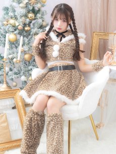 画像10: 【即日発送】【サンタコス 6点セット】【S-Lサイズ/1カラー】セットアップフレアサンタ[OF01] (10)