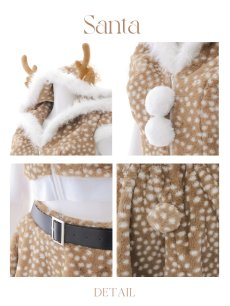 画像20: 【即日発送】【サンタコス 6点セット】【S-Lサイズ/1カラー】セットアップフレアサンタ[OF01] (20)