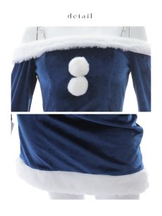 画像20: 【即日発送】【サンタコス 4点セット】【S-Lサイズ/2カラー】オフショルダーセットアップサンタコスプレ[OF01] (20)