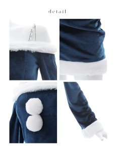 画像21: 【即日発送】【サンタコス 4点セット】【S-Lサイズ/2カラー】オフショルダーセットアップサンタコスプレ[OF01] (21)
