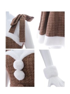 画像25: 【即日発送！】【サンタコス 6点セット】【XS-Mサイズ/1カラー】ツイードトナカイコスプレ[HC02] (25)