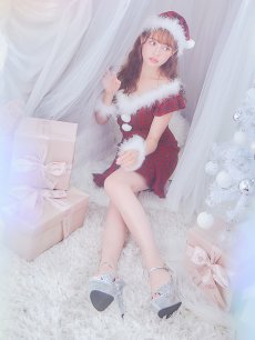 画像14: SALE!【サンタコス 5点セット】【S-XLサイズ/1カラー】マーメイドチェックサンタコスプレ[OF01] (14)