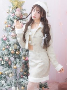 画像1: SALE!【即日発送】【サンタコス 5点セット】【XS-Lサイズ/1カラー】ジャケット付きツイードセットアップサンタ[OF01] (1)