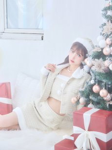 画像7: SALE!【即日発送】【サンタコス 5点セット】【XS-Lサイズ/1カラー】ジャケット付きツイードセットアップサンタ[OF01] (7)