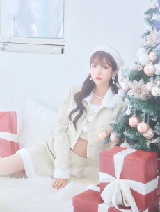 画像10: SALE!【即日発送】【サンタコス 5点セット】【XS-Lサイズ/1カラー】ジャケット付きツイードセットアップサンタ[OF01] (10)