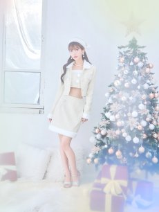 画像11: SALE!【即日発送】【サンタコス 5点セット】【XS-Lサイズ/1カラー】ジャケット付きツイードセットアップサンタ[OF01] (11)