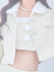 画像16: SALE!【即日発送】【サンタコス 5点セット】【XS-Lサイズ/1カラー】ジャケット付きツイードセットアップサンタ[OF01] (16)