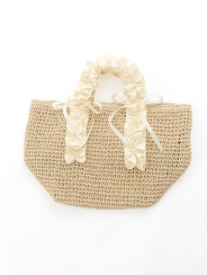 画像7: 【バッグ】フリルハンドルカゴバッグ【Fサイズ/2カラー】[YMT] (7)