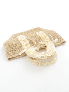 画像6: 【バッグ】フリルハンドルカゴバッグ【Fサイズ/2カラー】[YMT] (6)