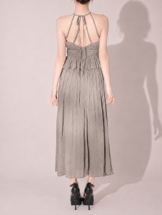 画像5: ラメシフォンホルターネックワンピースドレス【XS-Lサイズ/4カラー】[OF08] (5)