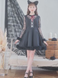 画像5: 【SALE!!】【即日発送】【ハロウィン】 レースブラックキャット / 黒猫【コスプレ2点セット】【S-XLサイズ/1カラー】[HC03] (5)