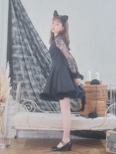 画像16: 【SALE!!】【即日発送】【ハロウィン】 レースブラックキャット / 黒猫【コスプレ2点セット】【S-XLサイズ/1カラー】[HC03] (16)