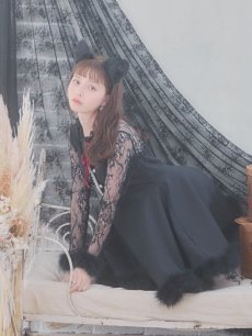 画像9: 【SALE!!】【即日発送】【ハロウィン】 レースブラックキャット / 黒猫【コスプレ2点セット】【S-XLサイズ/1カラー】[HC03] (9)