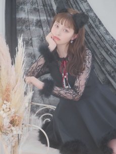 画像10: 【SALE!!】【即日発送】【ハロウィン】 レースブラックキャット / 黒猫【コスプレ2点セット】【S-XLサイズ/1カラー】[HC03] (10)