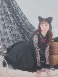 画像13: 【SALE!!】【即日発送】【ハロウィン】 レースブラックキャット / 黒猫【コスプレ2点セット】【S-XLサイズ/1カラー】[HC03] (13)