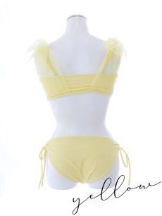 画像39: 【即日発送】【ビキニ】【水着】チュールリボン バストアップ ビキニ 2点セット[YMT] (39)
