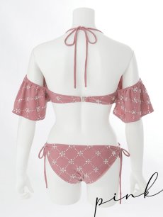 画像32: 【即日発送】【ビキニ】【水着】ビジューオフショルダーフリルビキニ 2点セット[YMT] (32)