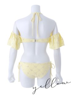 画像28: 【即日発送】【ビキニ】【水着】ビジューオフショルダーフリルビキニ 2点セット[YMT] (28)