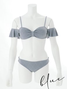 画像25: 【即日発送】【ビキニ】【水着】ビジューオフショルダーフリルビキニ 2点セット[YMT] (25)