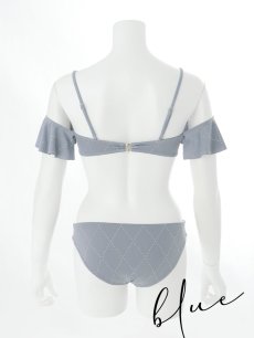 画像26: 【即日発送】【ビキニ】【水着】ビジューオフショルダーフリルビキニ 2点セット[YMT] (26)